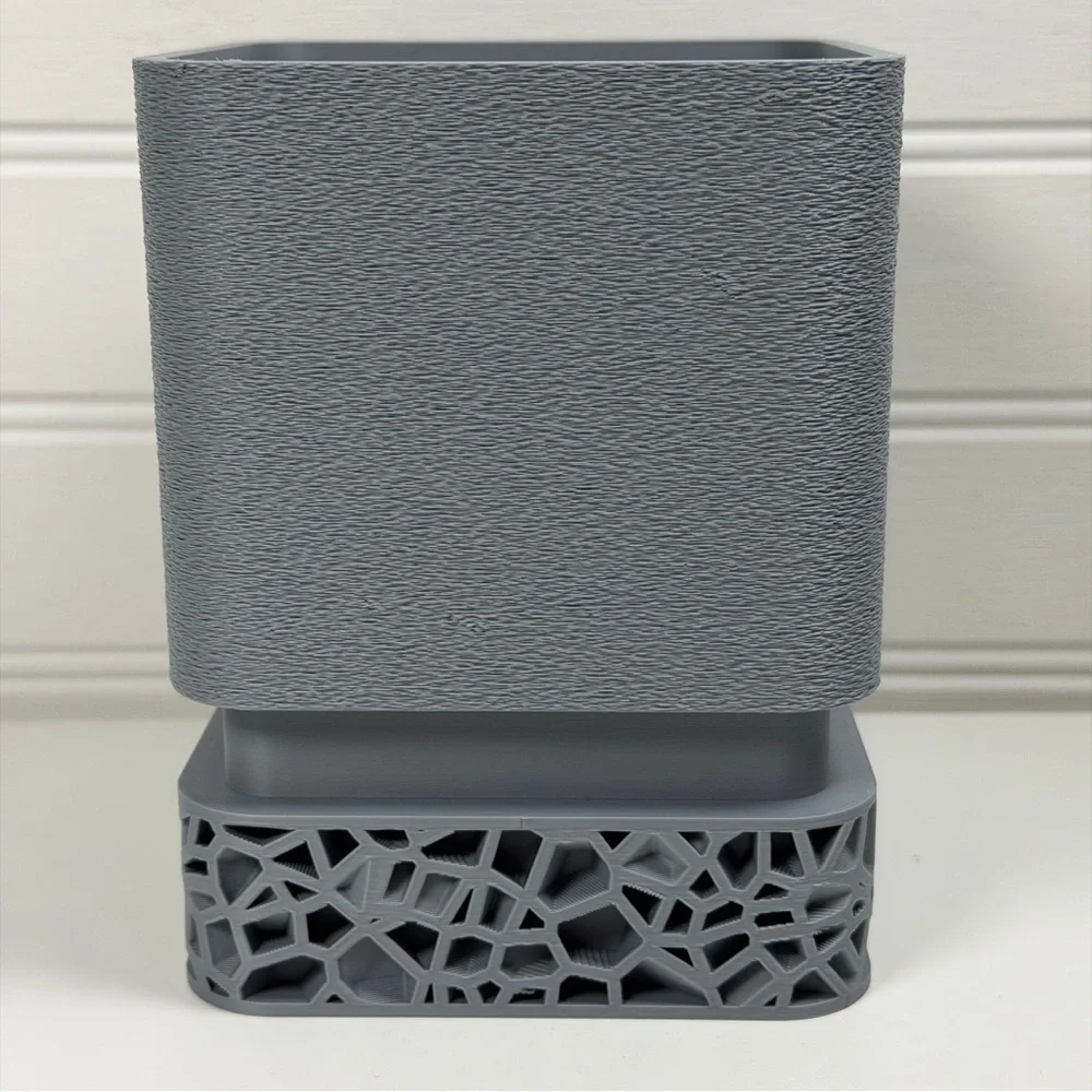 Modern Planter Pot, Vori Square Planter, Textured Flower Pot